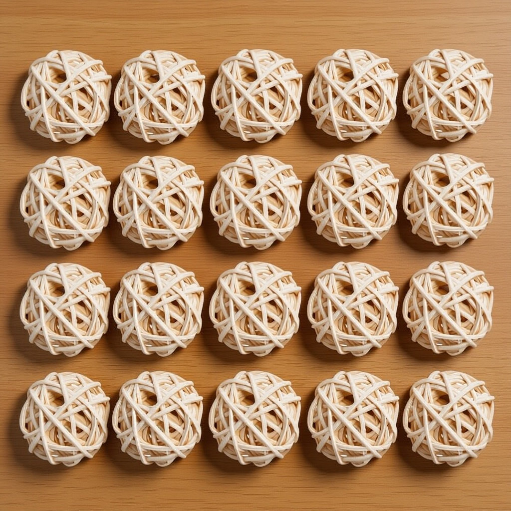 Home Fragrance Aromatherapy - 20Pcs Aromatherapy Rattan Balls Natural Wicker