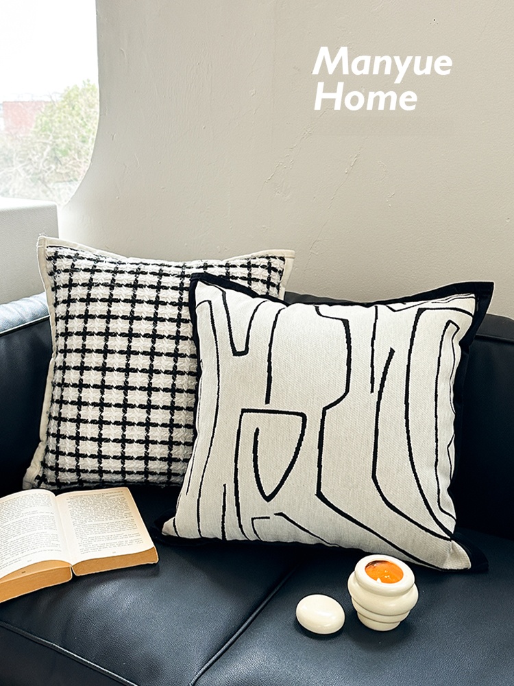 Home Fragrance French - Small Fragrance Style Black White Plaid
