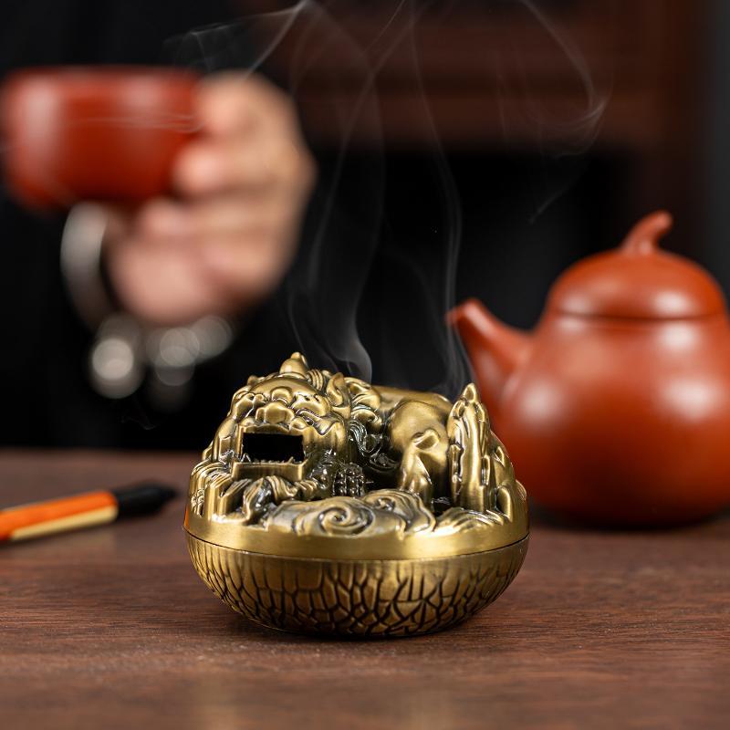 Home Fragrance Powder - Incense Burner Alloy Hollow Incense Holder