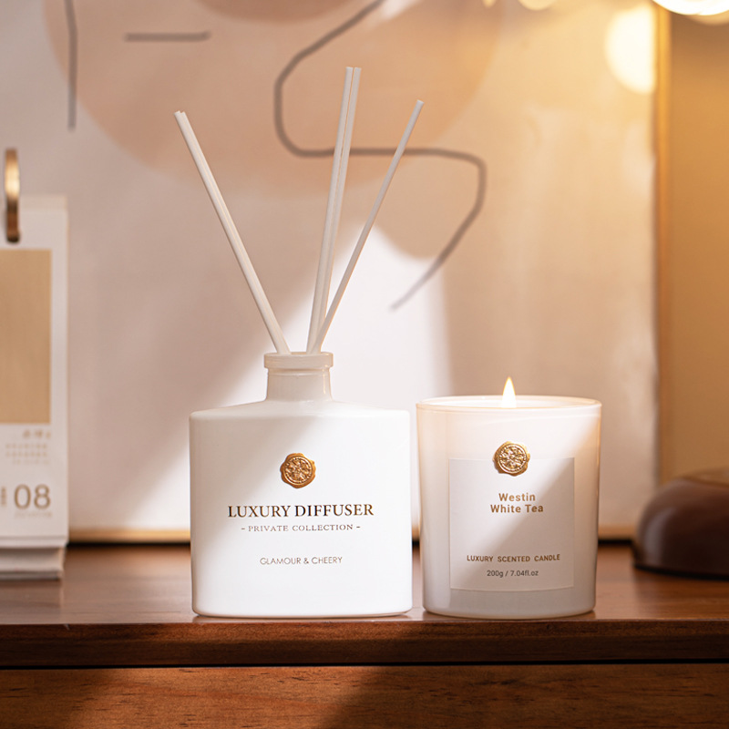 Home Fragrance Set Gift - Reed Diffuser & Scented Candle Gift