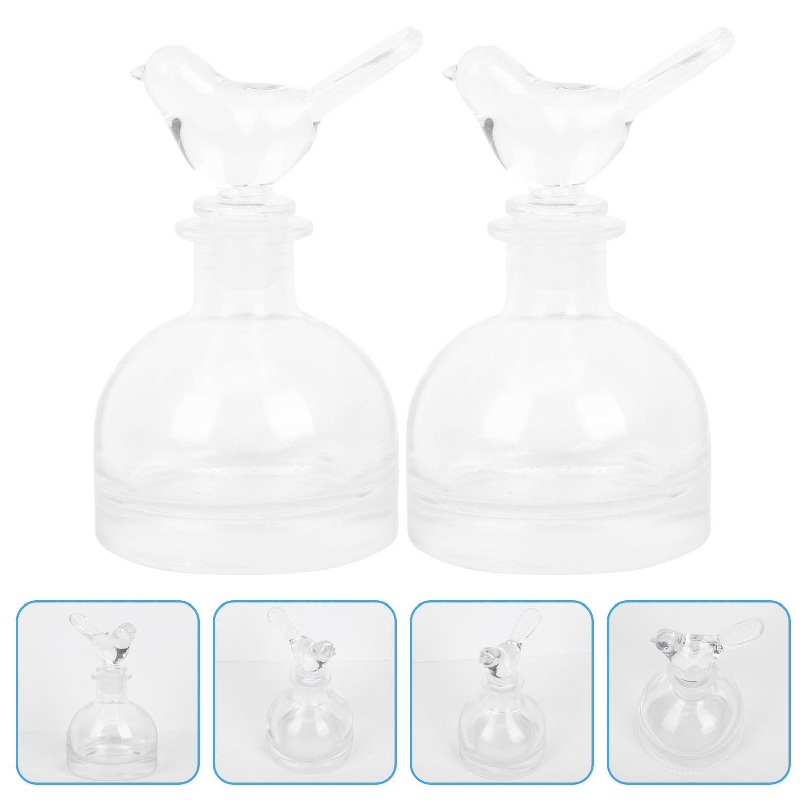 2Pcs Glass Perfume Bottles Pre - огляд і ціна Home Fragrance Aromatherapy