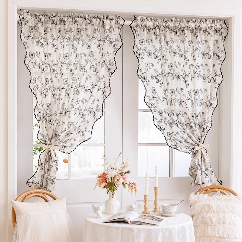 French Retro Lace Gauze Curtai - огляд і ціна Home Fragrance French