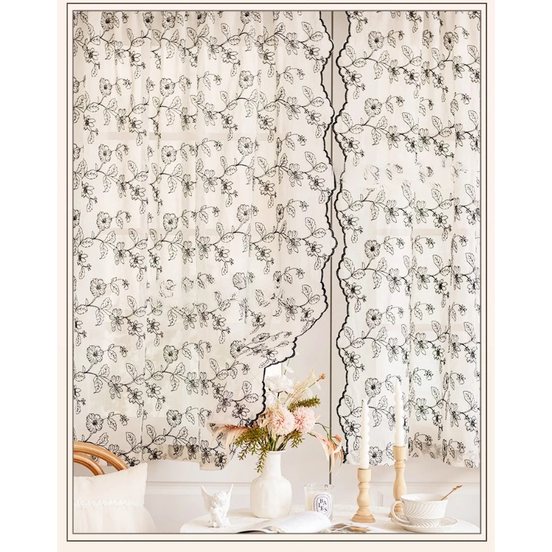 French Retro Lace Gauze Curtai - огляд і ціна Home Fragrance French
